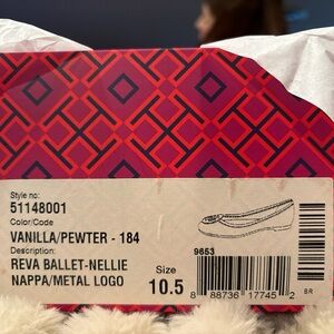 Reva Ballet Flats in Vanilla and Pewter